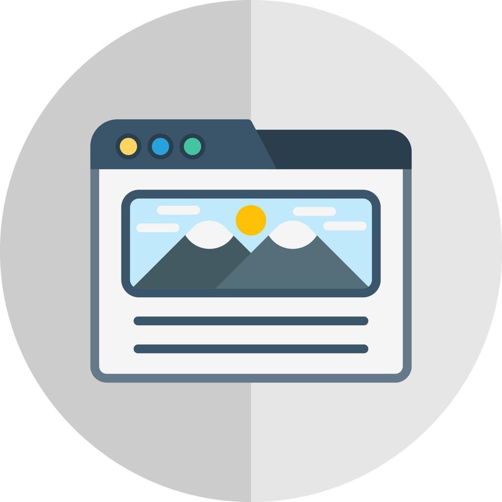 Landing Page Vector Icon Design