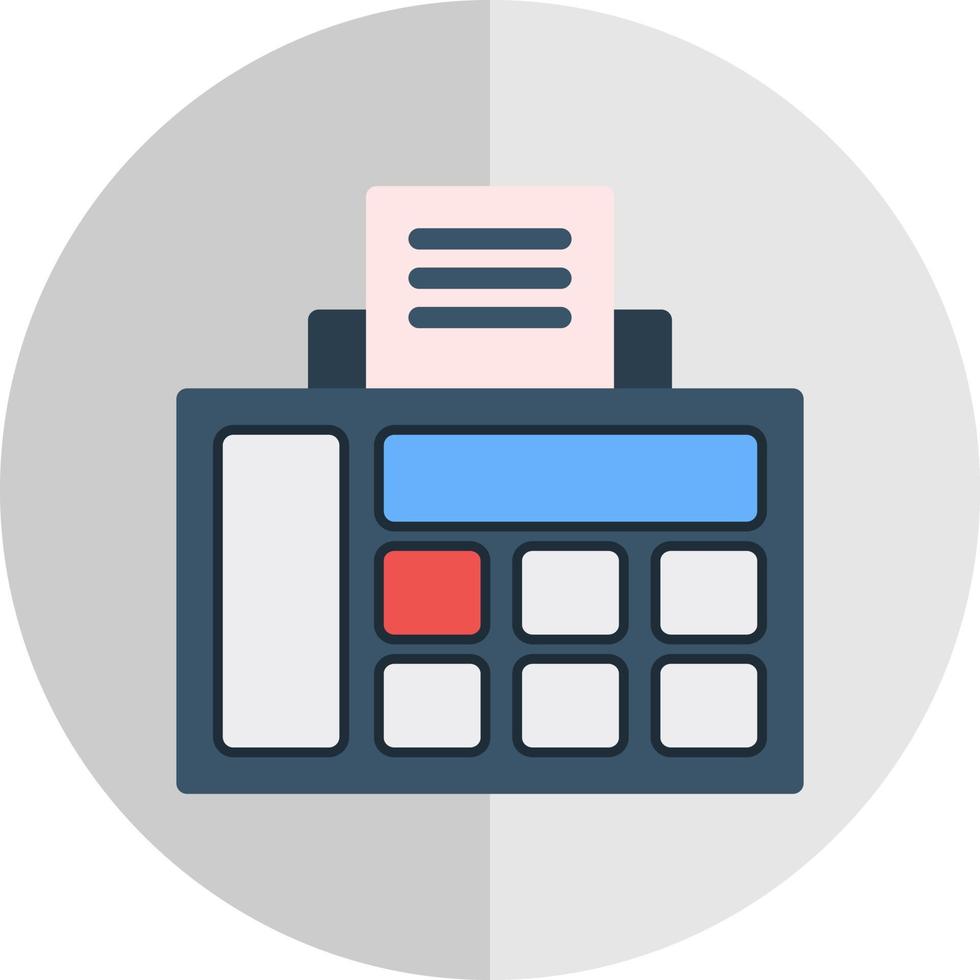 Fax Vector Icon Design