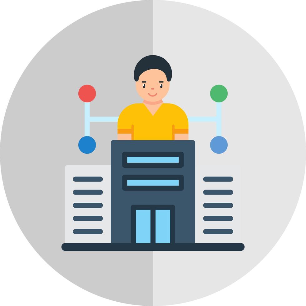 Company Structure Vector Icon Design