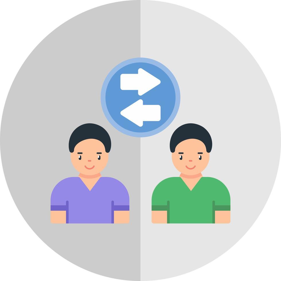 Employee Turnover Vector Icon Design