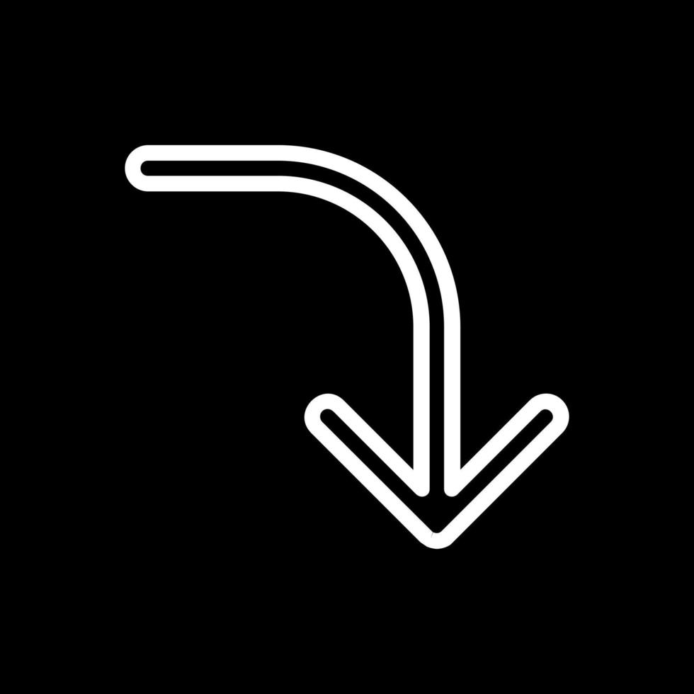 Down Vector Icon Design