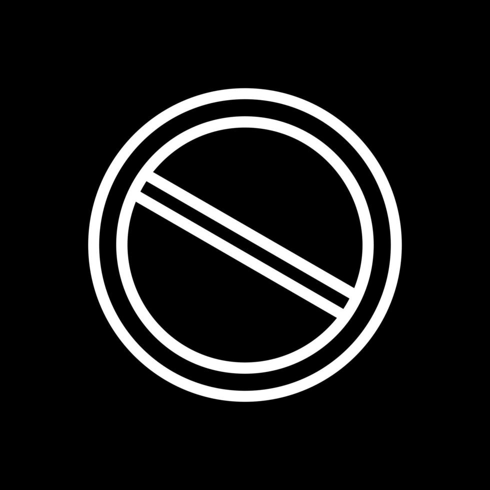 Slash Vector Icon Design