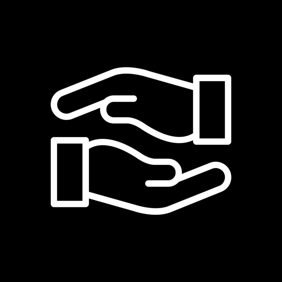 Hands Helping Vector Icon Design