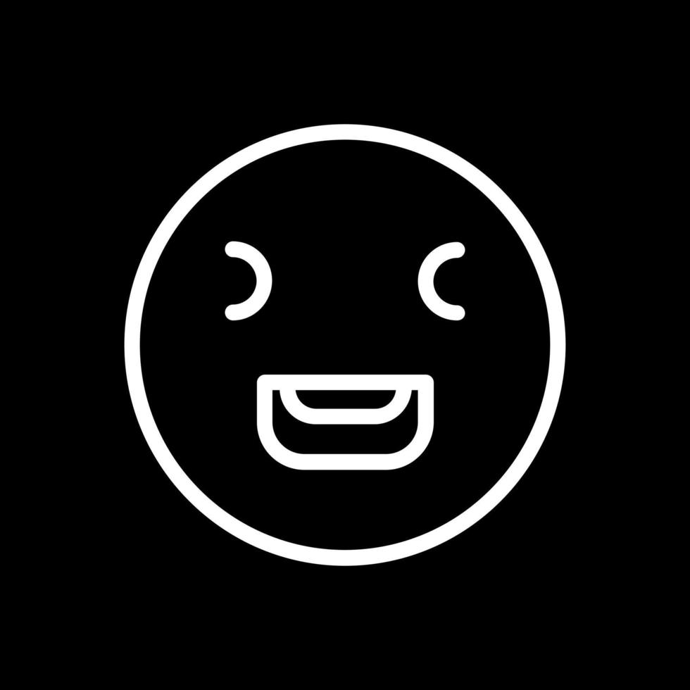 Laugh Squint Vector Icon Design