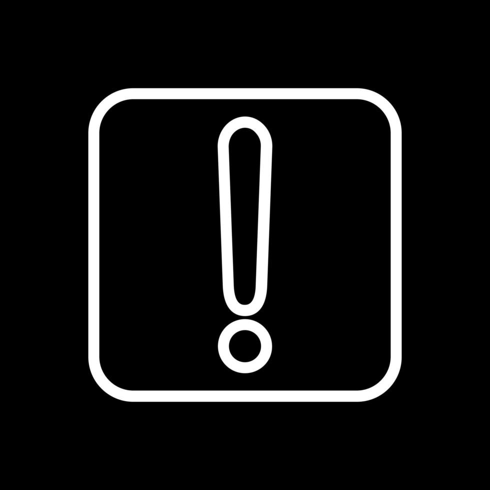 Exclamation Vector Icon Design