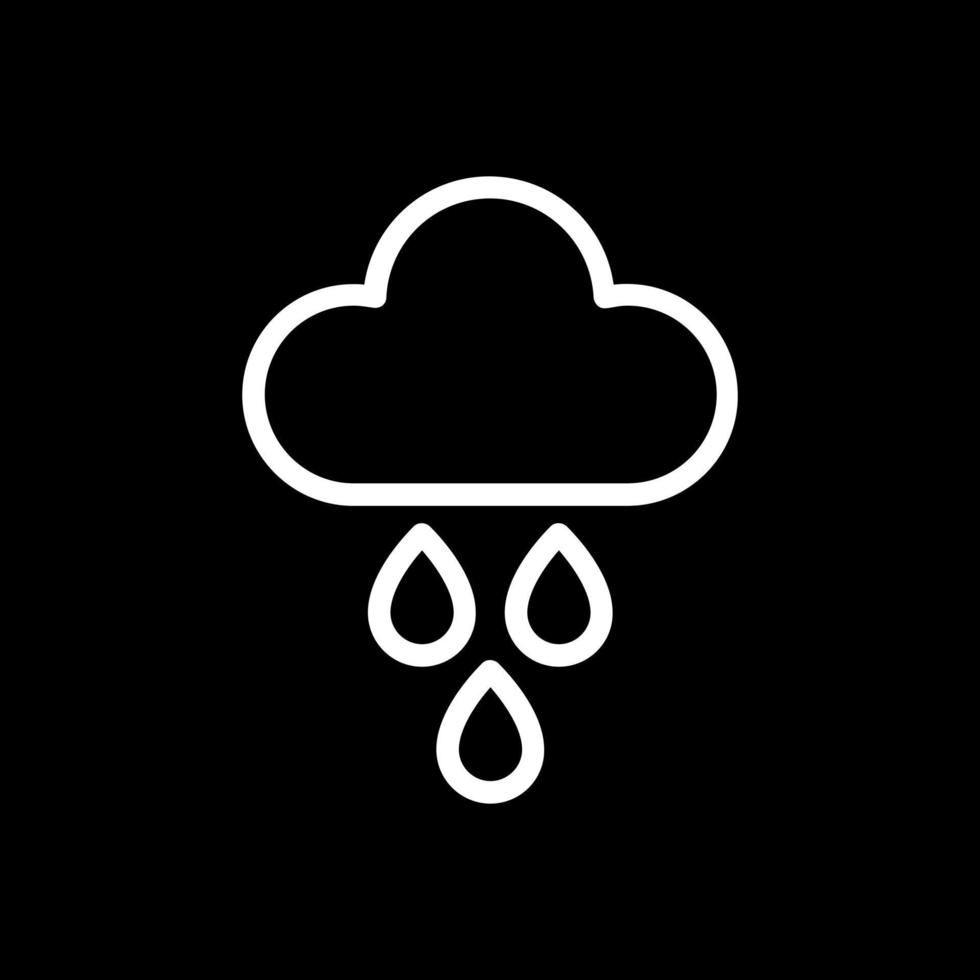 diseño de icono de vector de lluvia