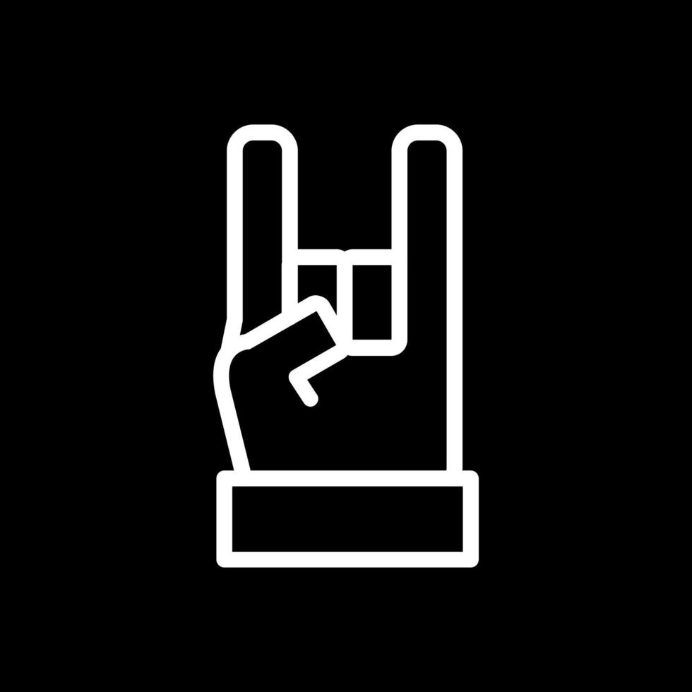 Hand Rock Vector Icon Design