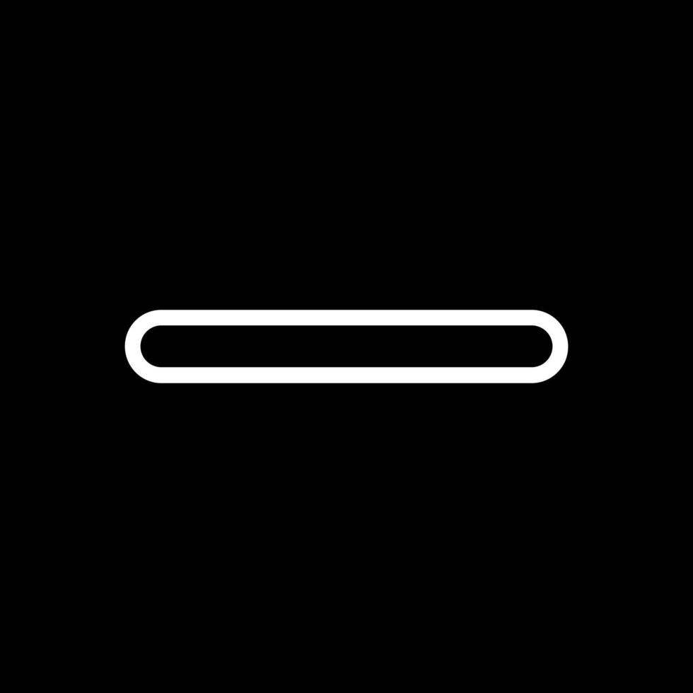 Minus Vector Icon Design