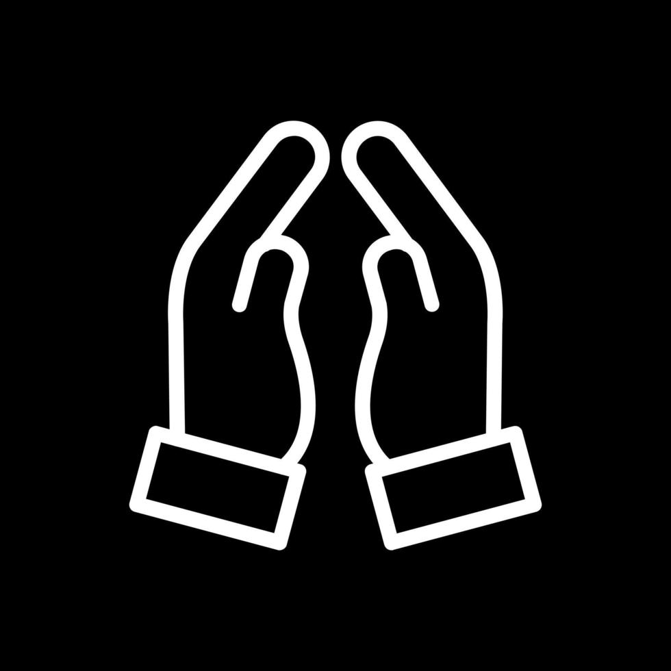 Praying Hands Vector Icon Design