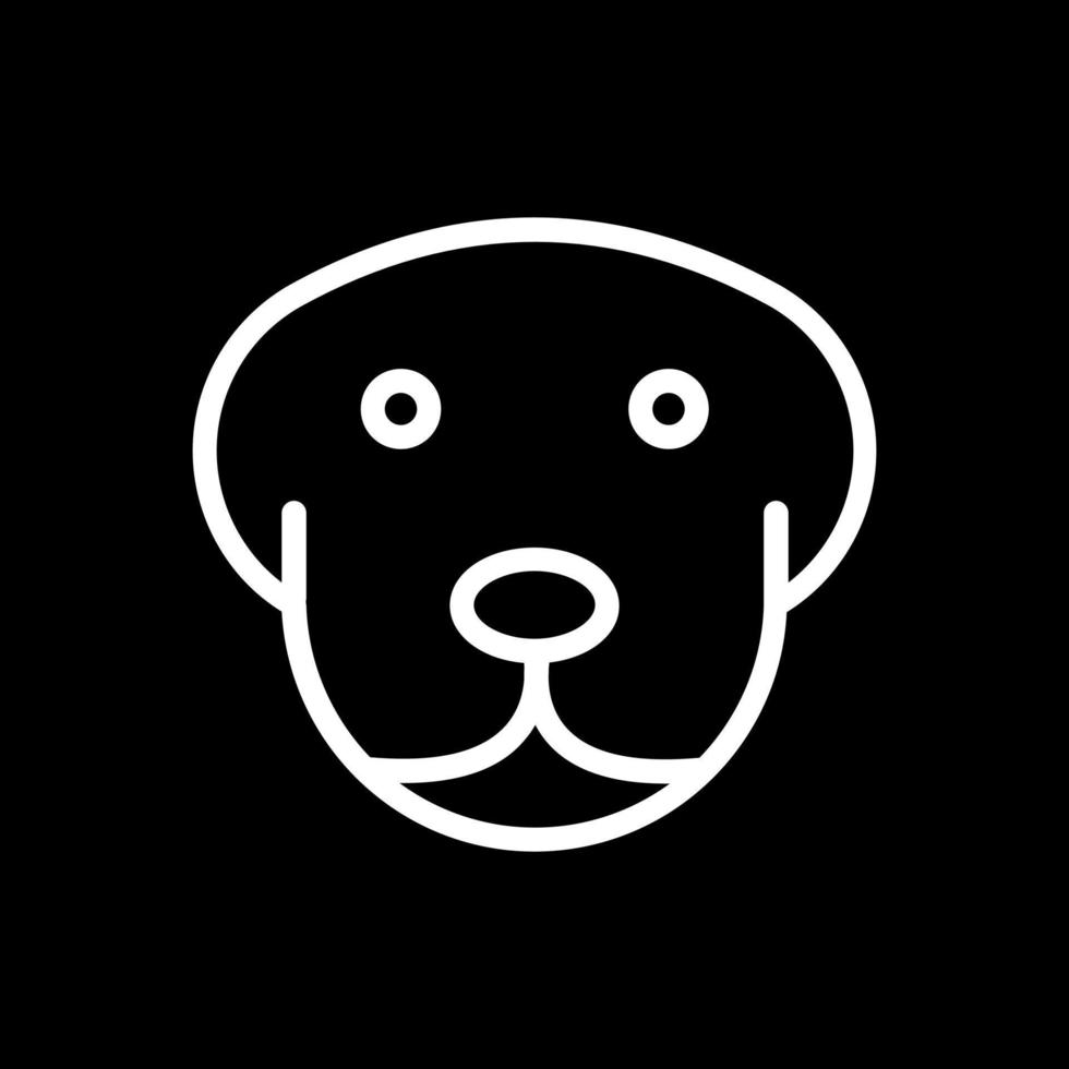 diseño de icono de vector de perro