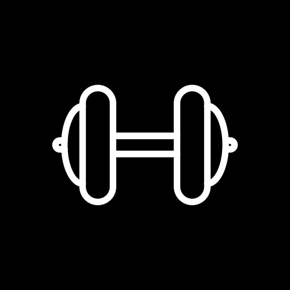 Dumbbell Vector Icon Design