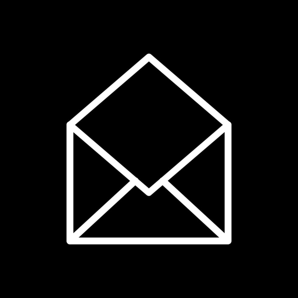 Envelope Open Vector Icon Design