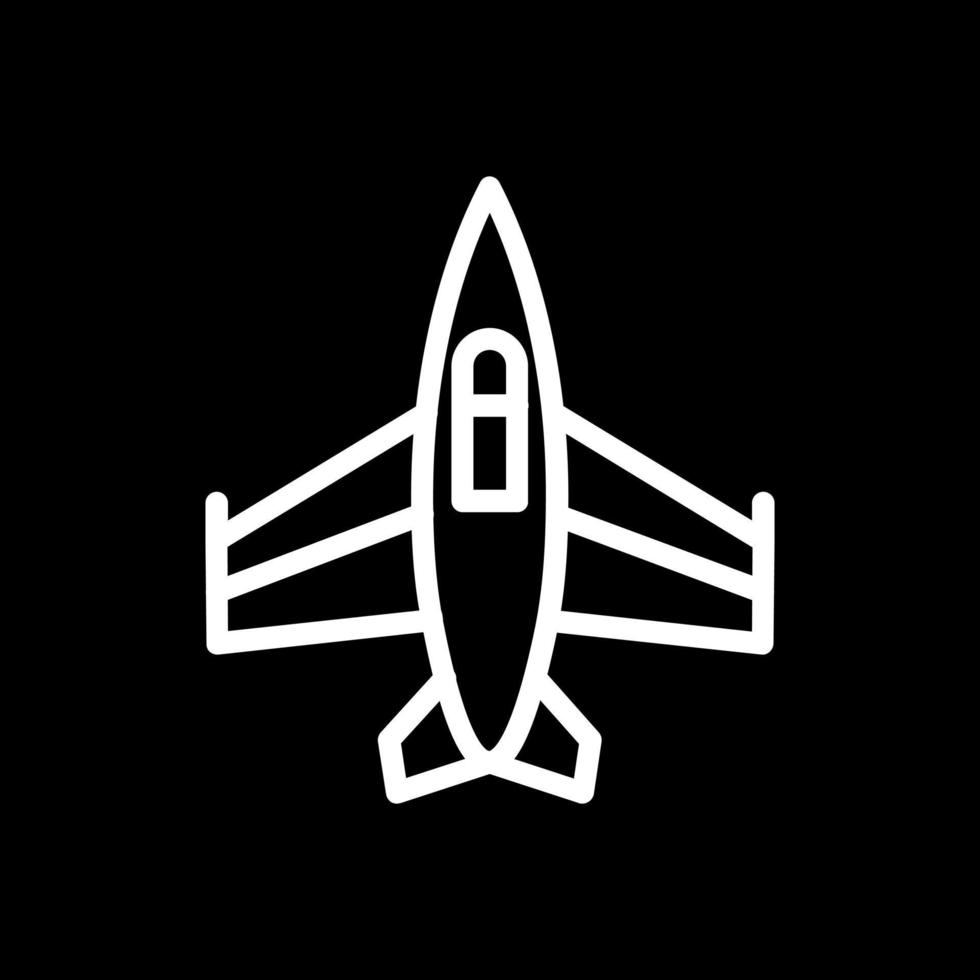 Fighter Jet Vector Icon Design