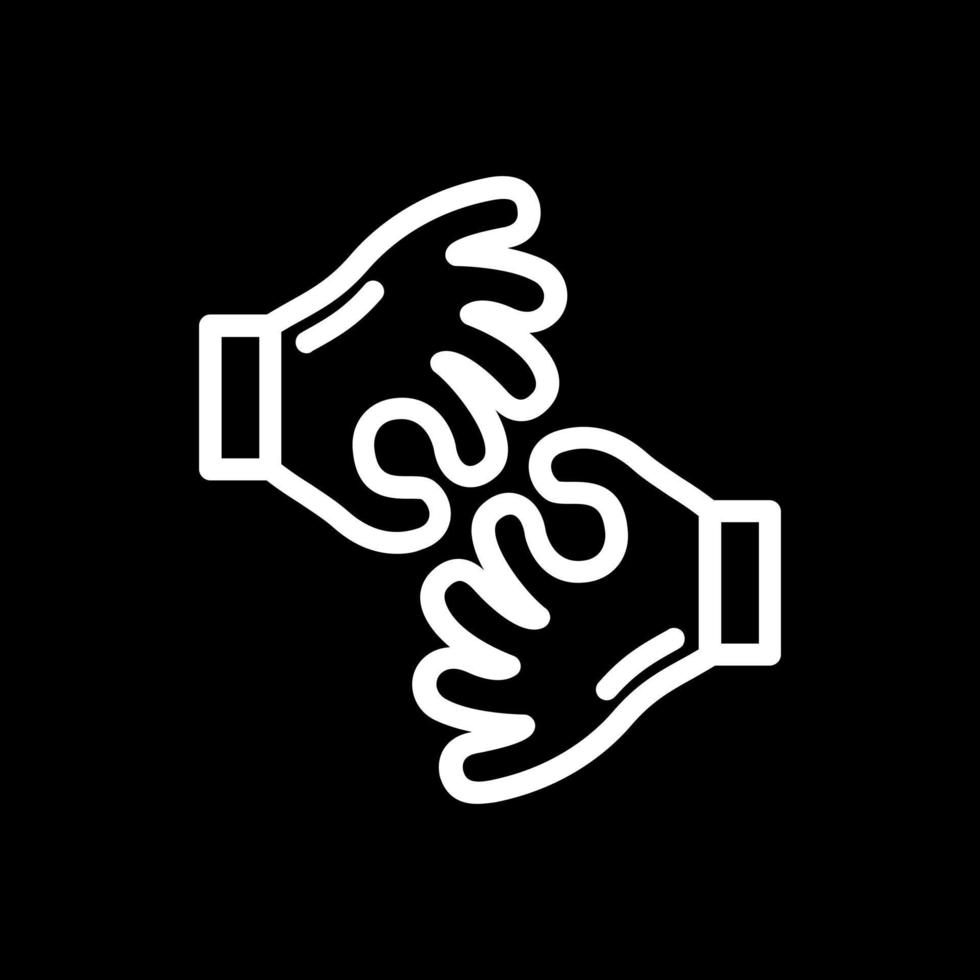 diseño de icono de vector de interpretación de lenguaje de señas americano