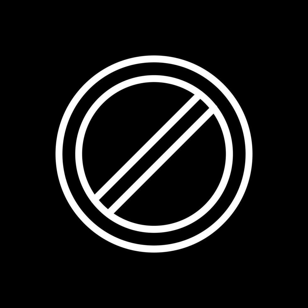 diseño de icono de vector de prohibición