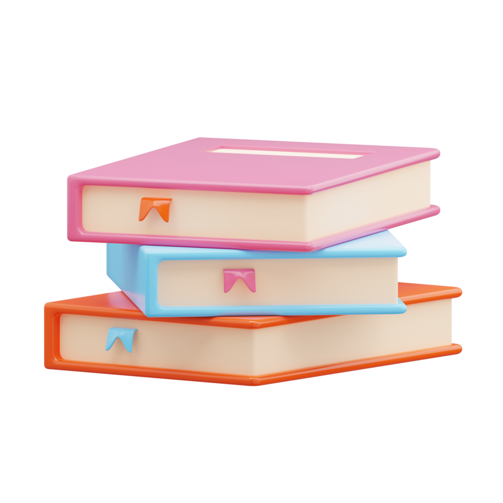 3D rendering education school icon png