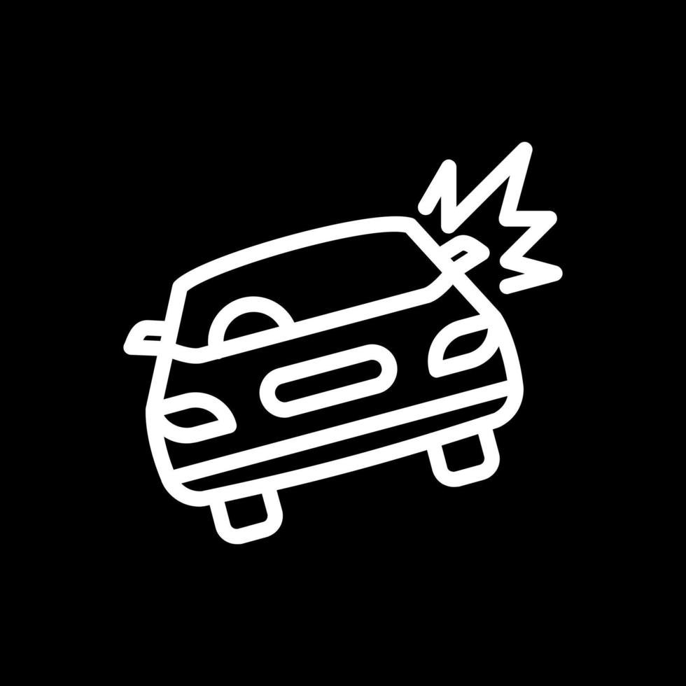 Car Crash Vector Icon Design