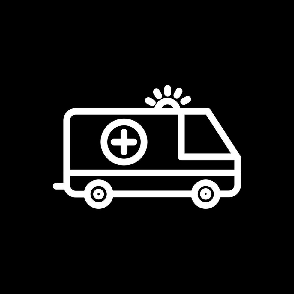 diseño de icono de vector de ambulancia