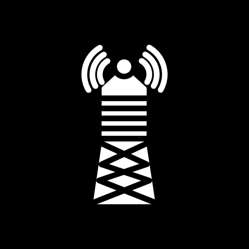 diseño de icono de vector de torre de transmisión