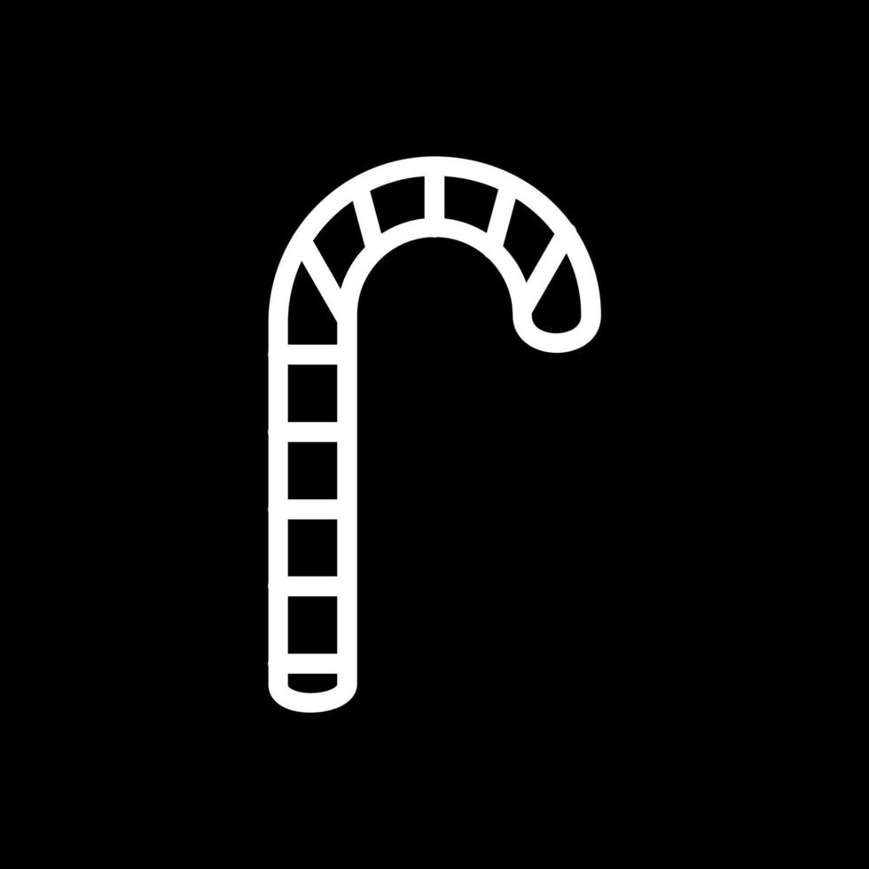 Candy Cane Vector Icon Design