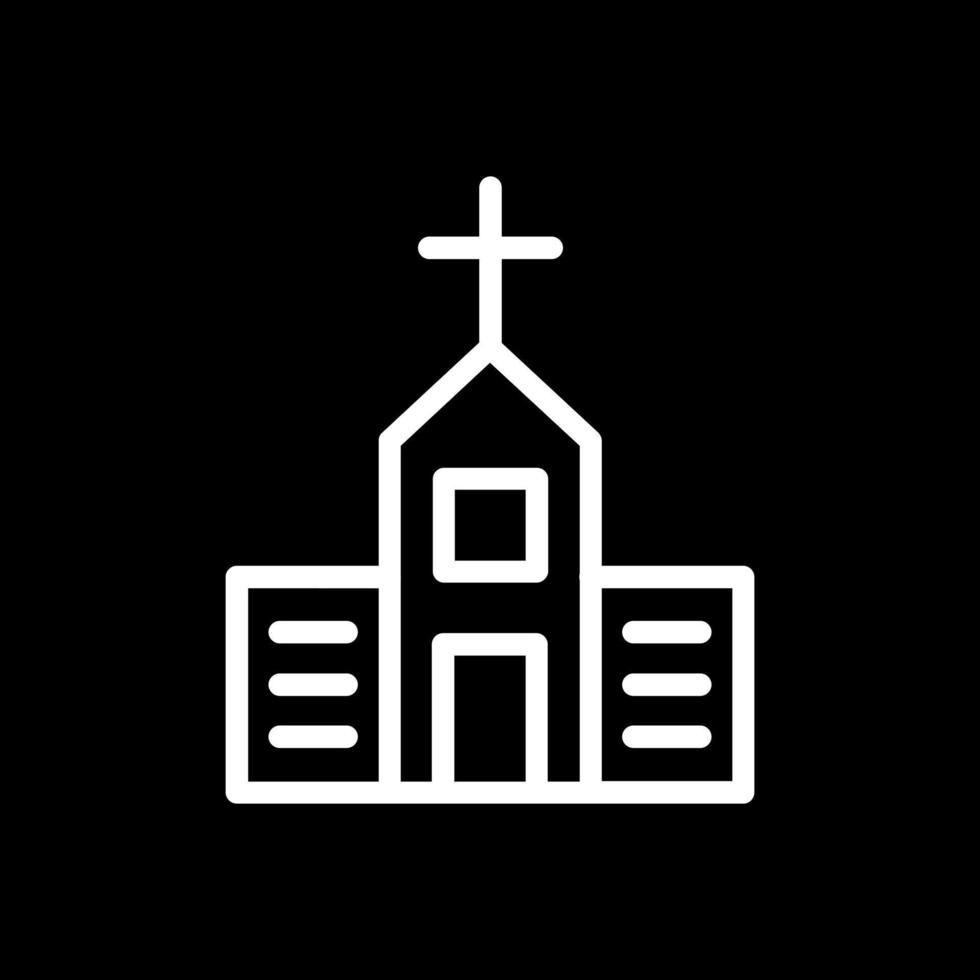 diseño de icono de vector de iglesia