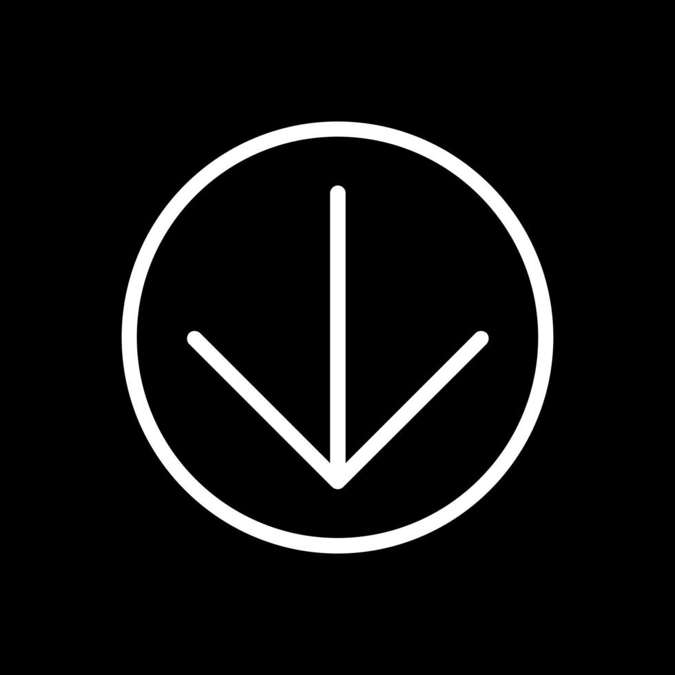 Arrow Circle Down Vector Icon Design