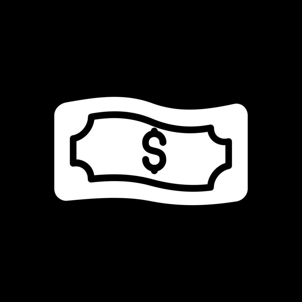 diseño de icono de vector alt de onda de factura de dinero