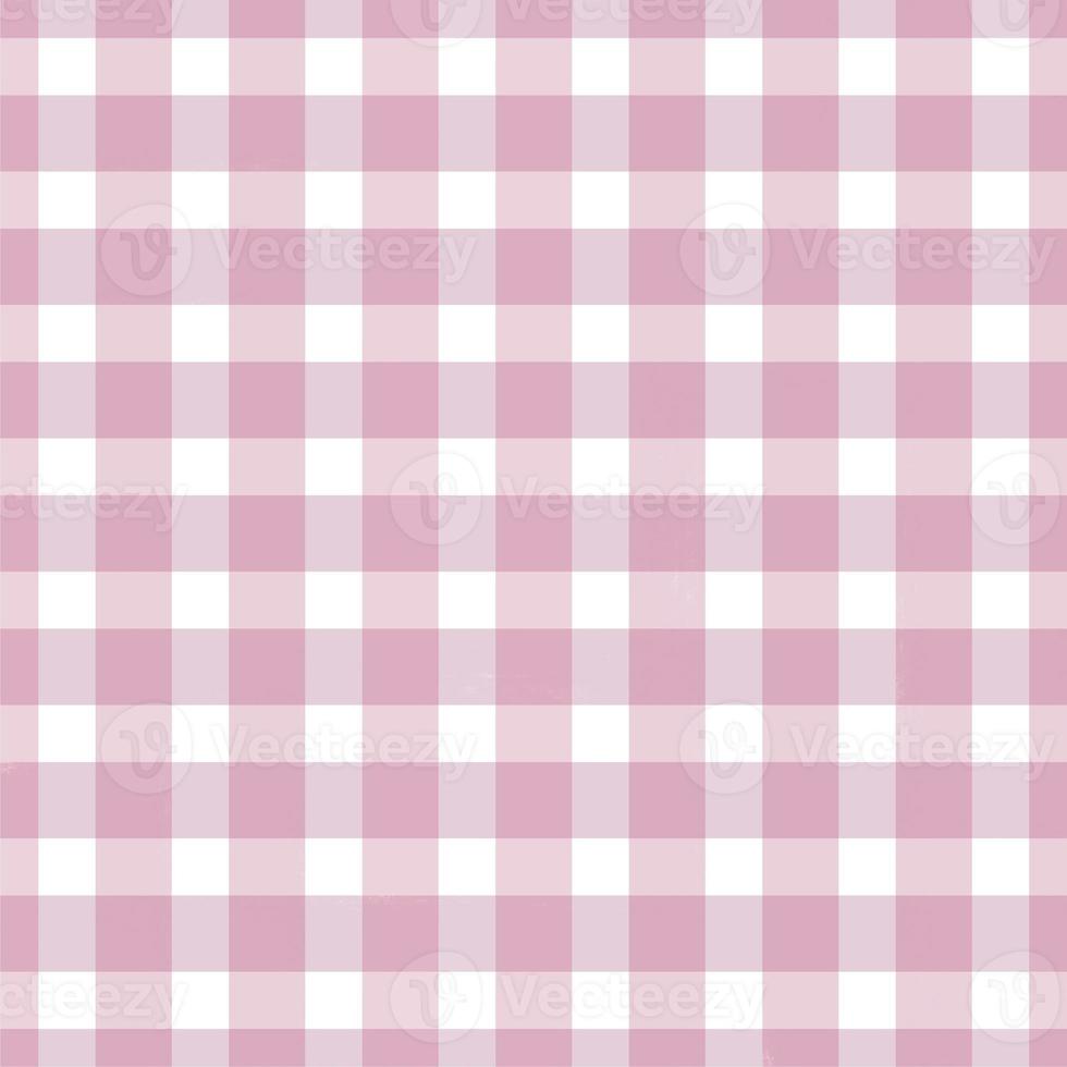 Seamless light pink gingham pattern photo