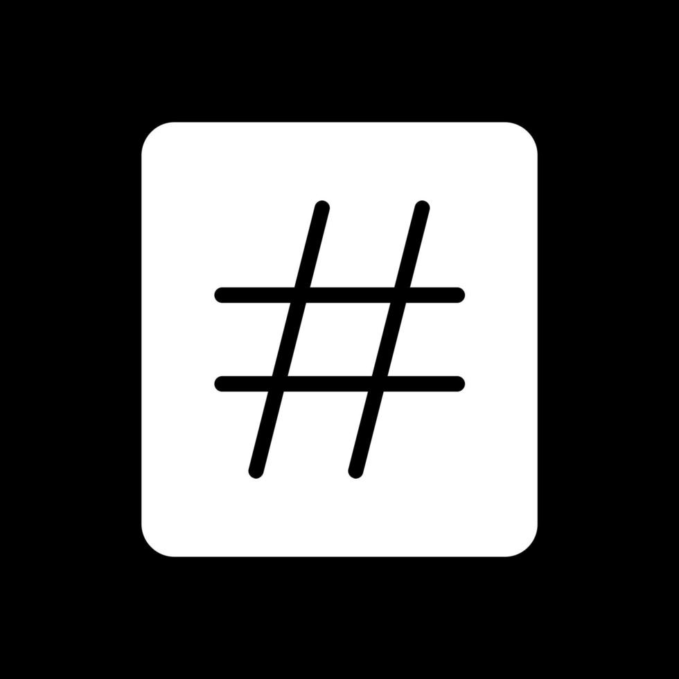 diseño de icono de vector de hashtag