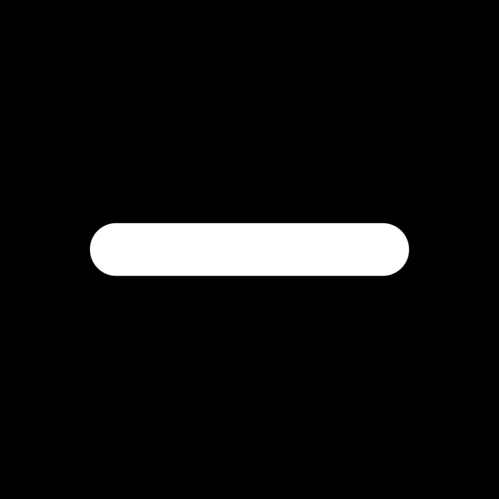 Minus Vector Icon Design
