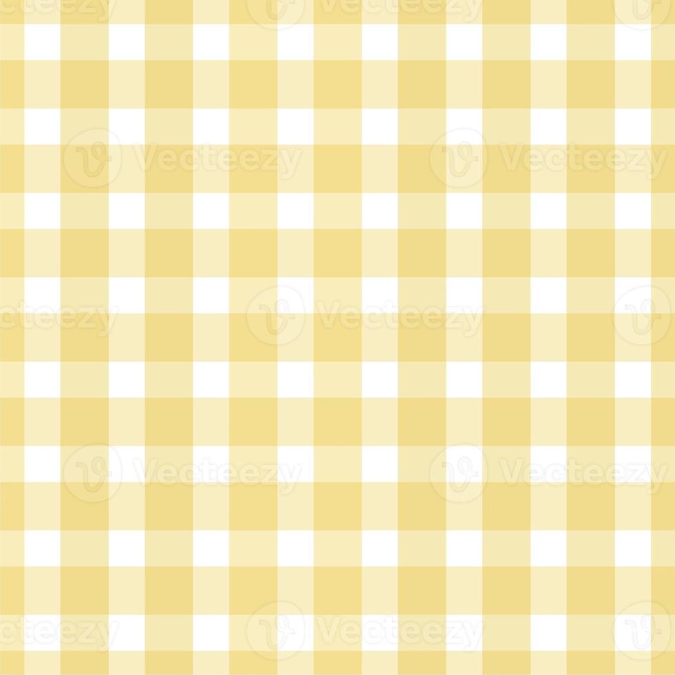 Seamless yellow gingham pattern photo
