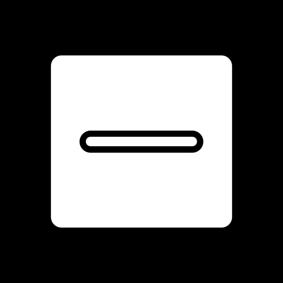 Minus Square Vector Icon Design