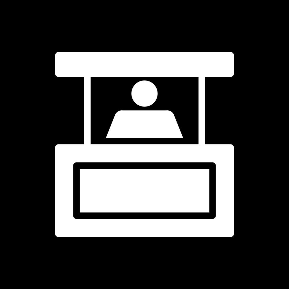 Person Booth Vector Icon Design