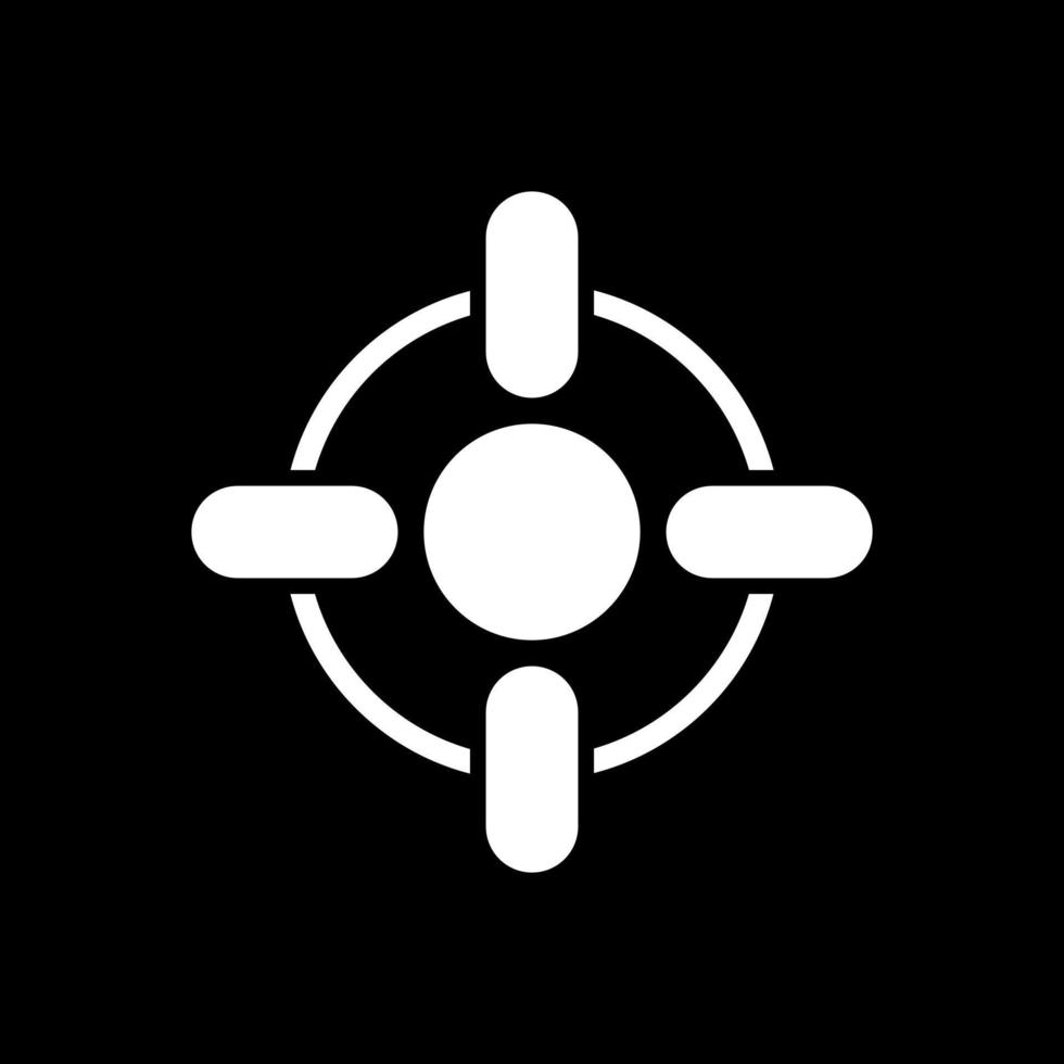 Crosshair Vector Icon Design