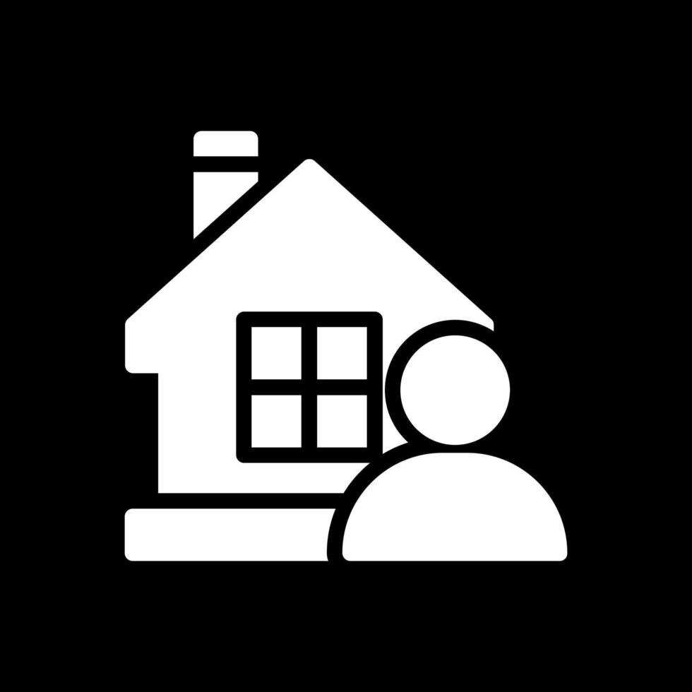 diseño de icono de vector de usuario de casa