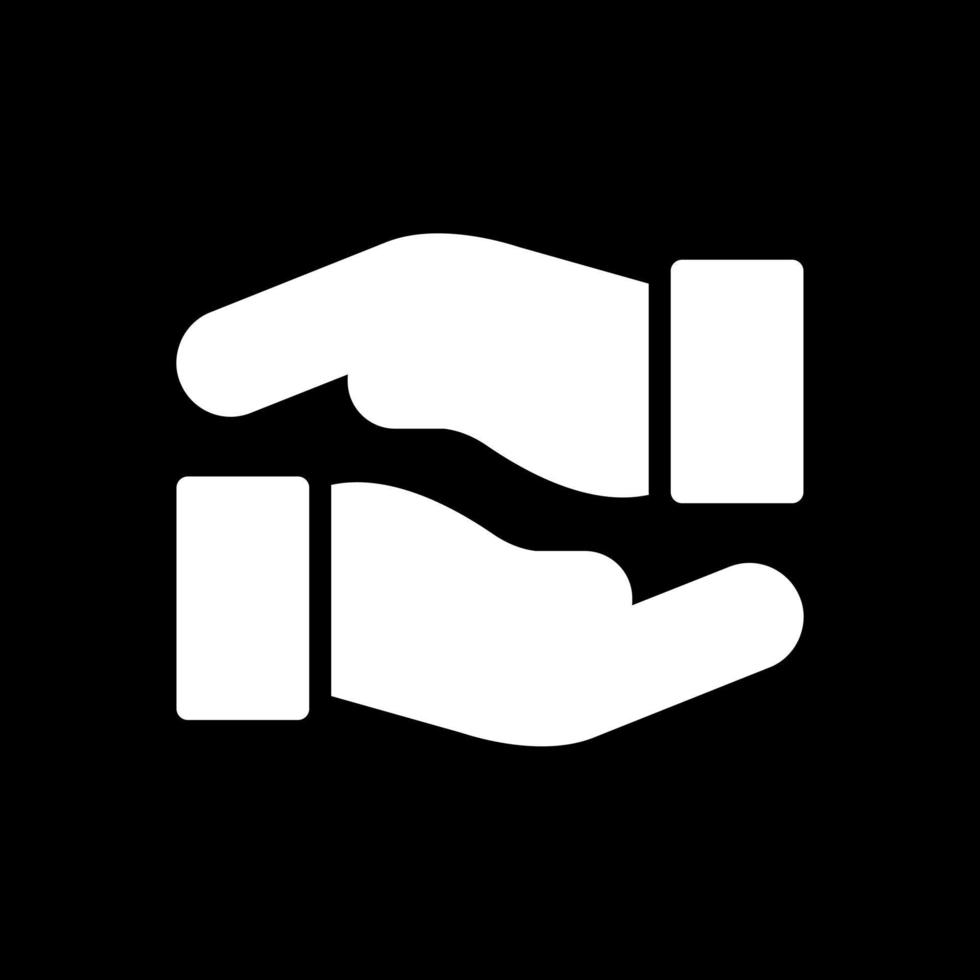 Hands Helping Vector Icon Design