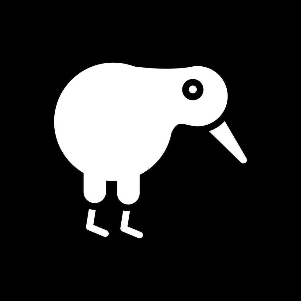 diseño de icono de vector de pájaro kiwi