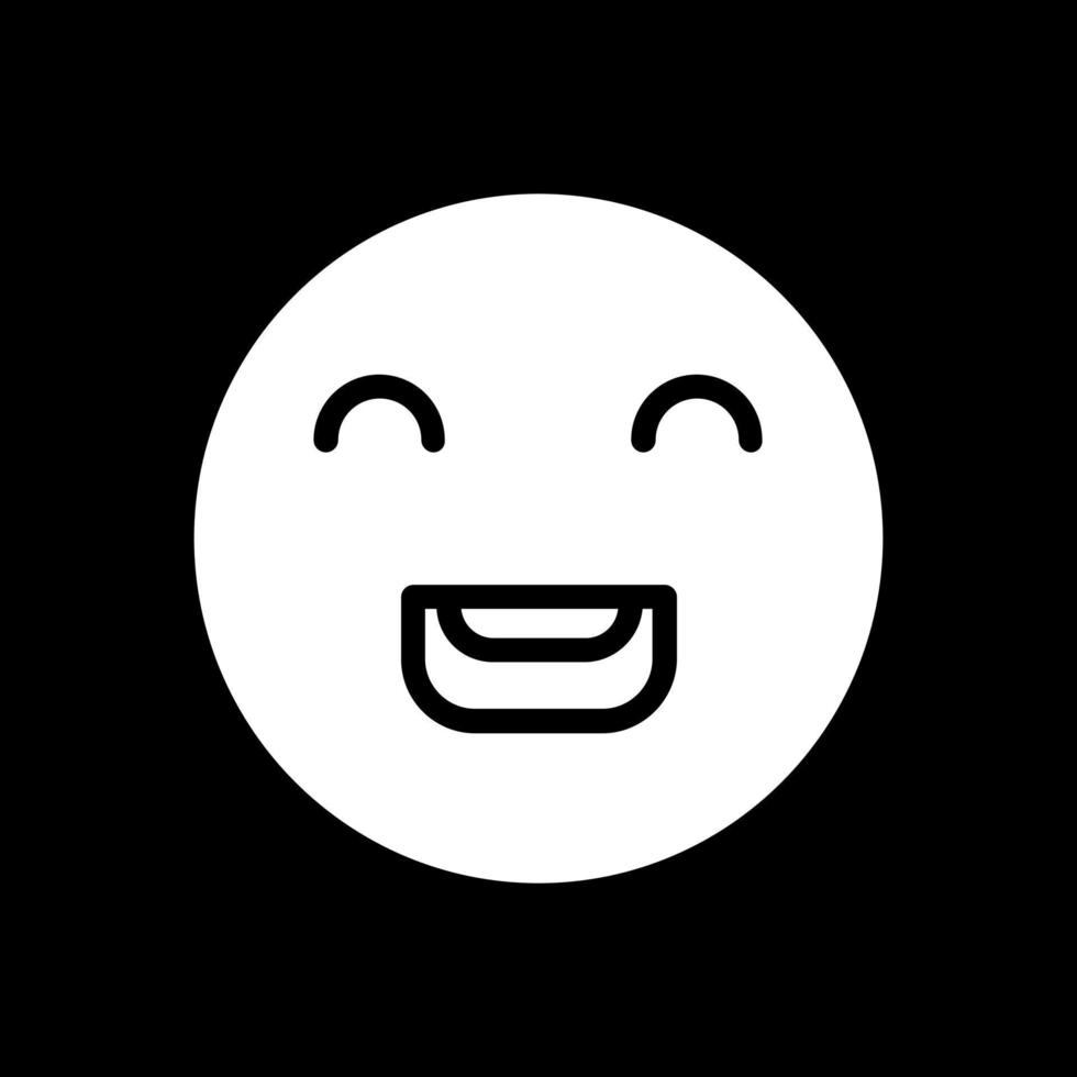 Laugh Beam Vector Icon Design