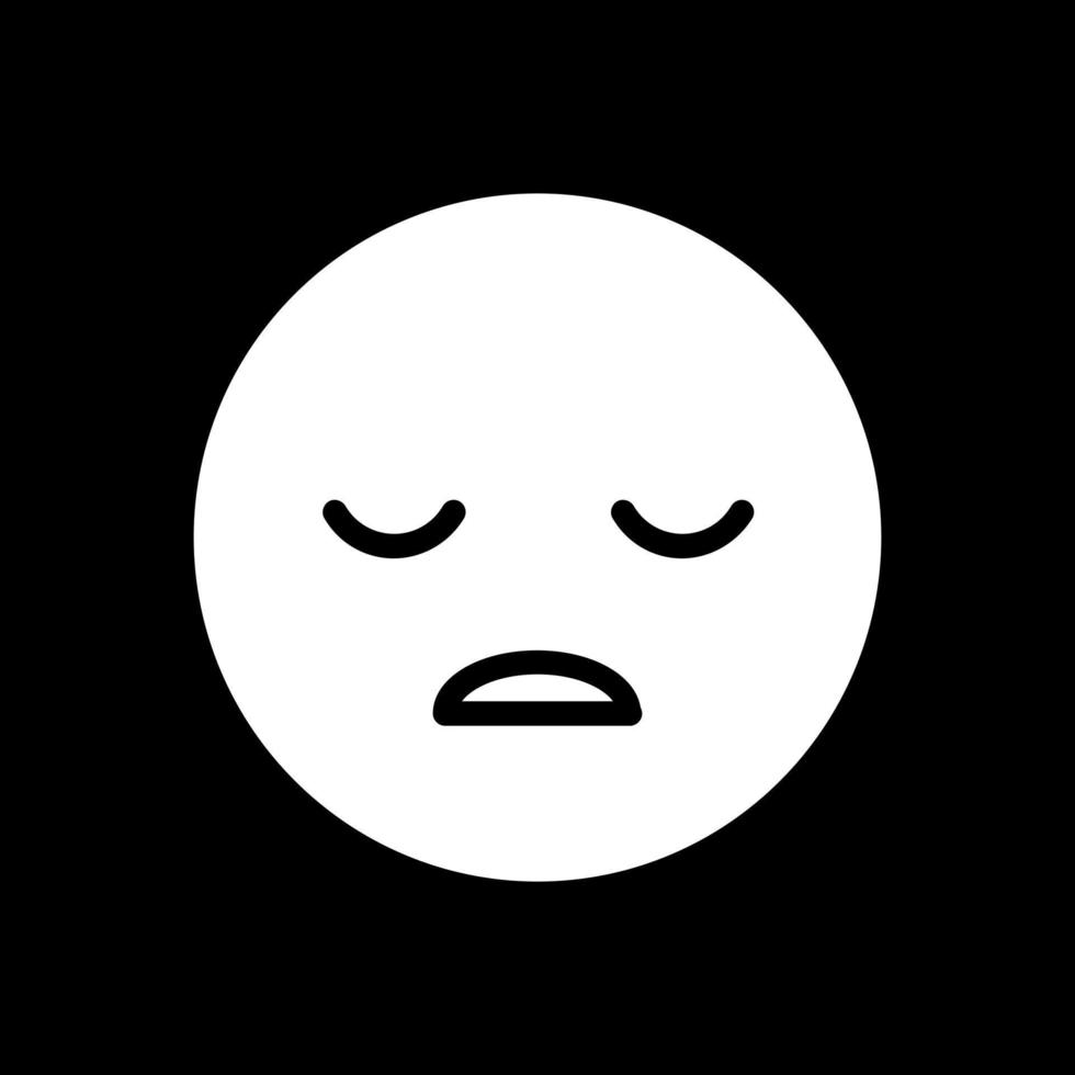 Frown Open Vector Icon Design