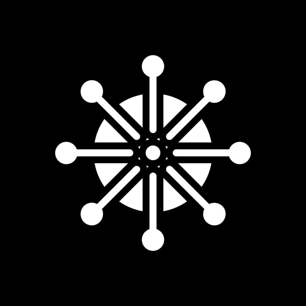 Dharmachakra Vector Icon Design