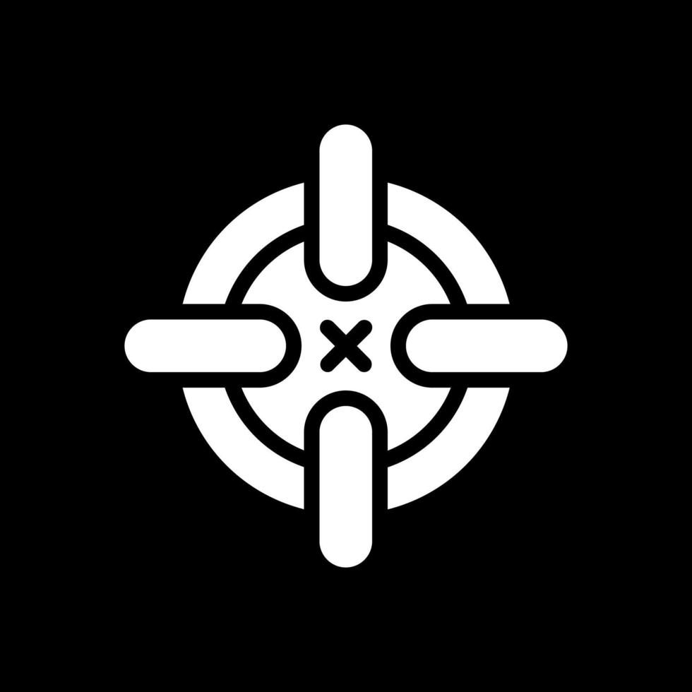 Crosshairs Vector Icon Design