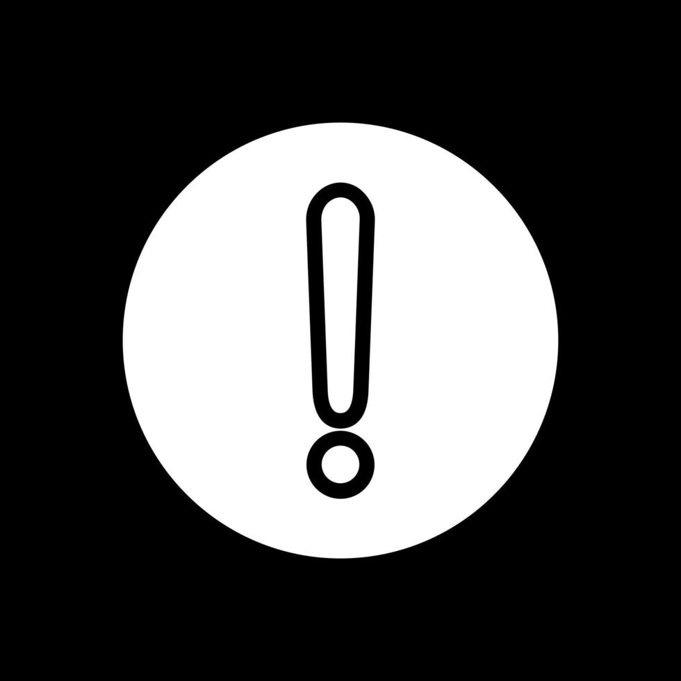 Exclamation Circle Vector Icon Design