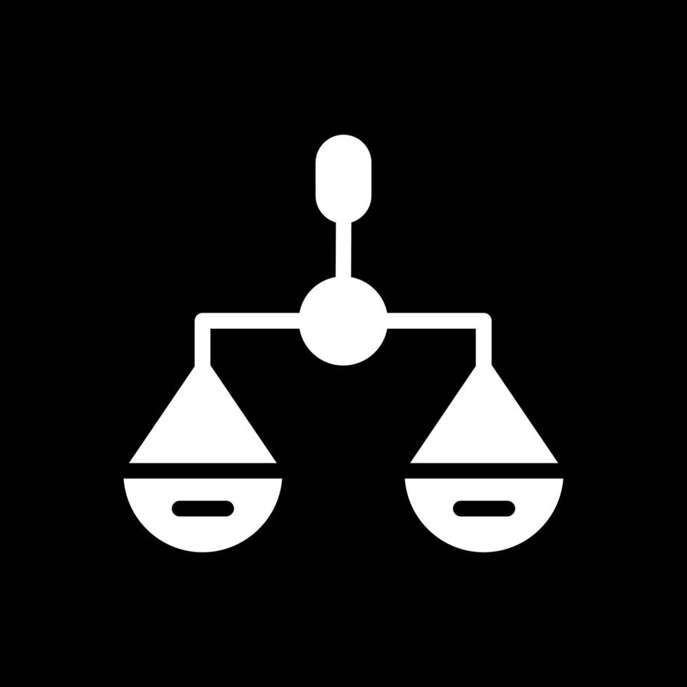 Balance Scale Vector Icon Design