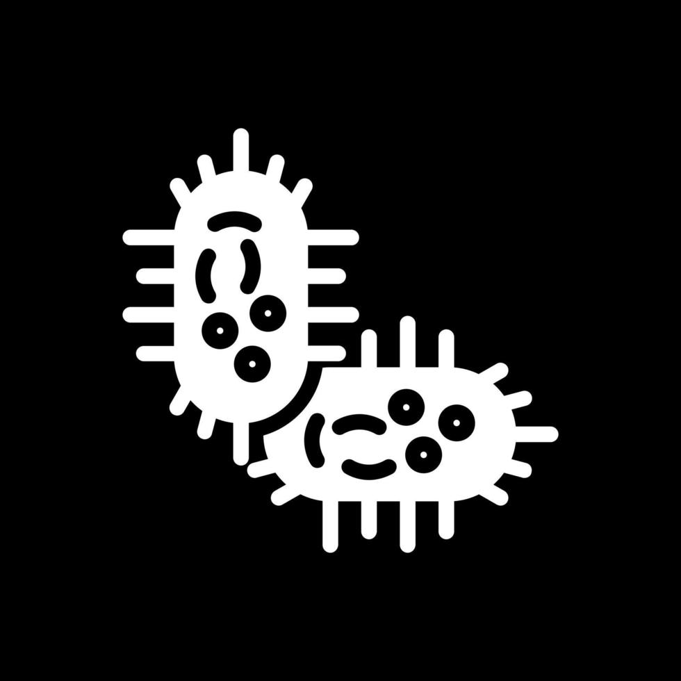 diseño de icono de vector de bacteria