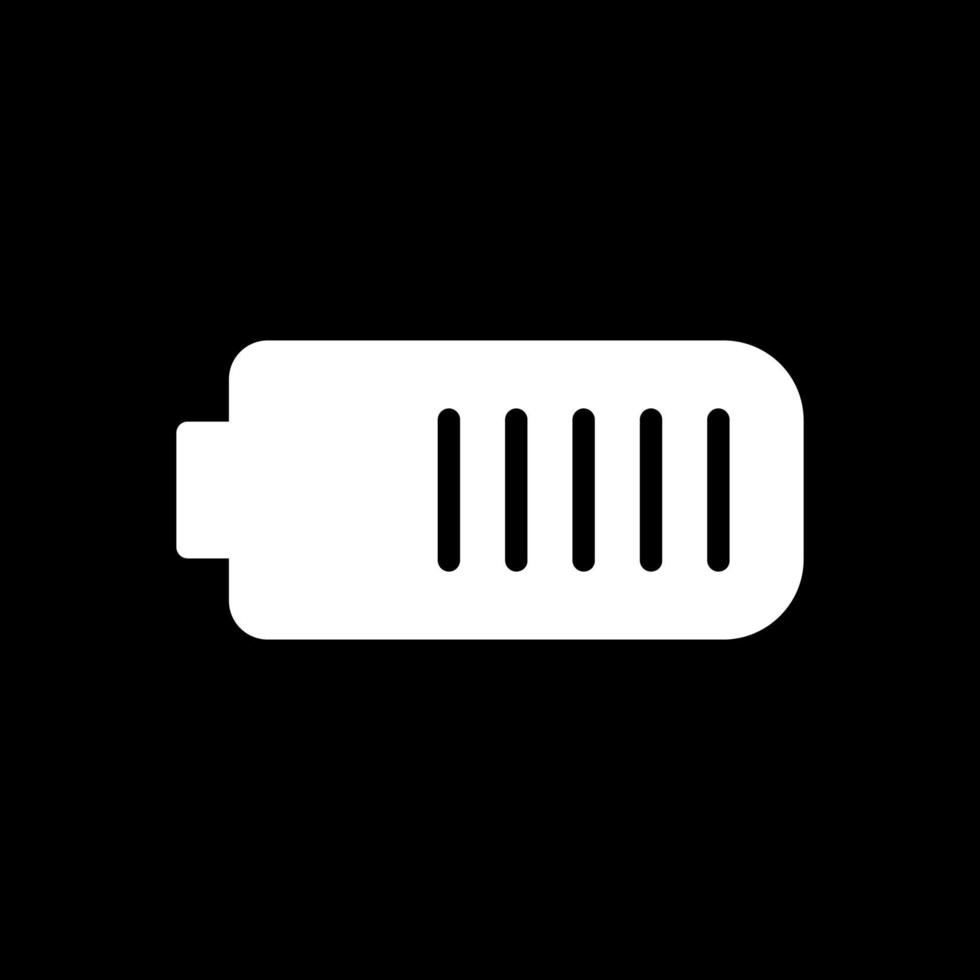 Battery Three Quarters Vector Icon Design