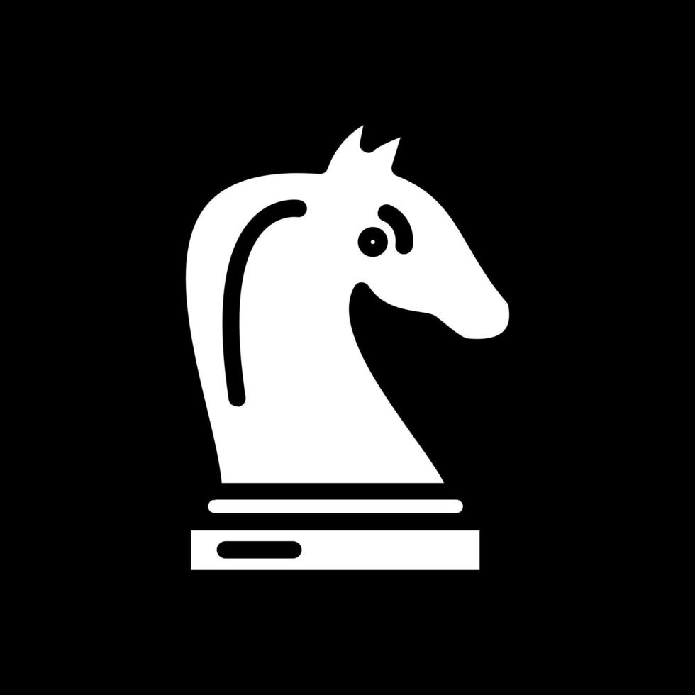 Chess Knight Vector Icon Design