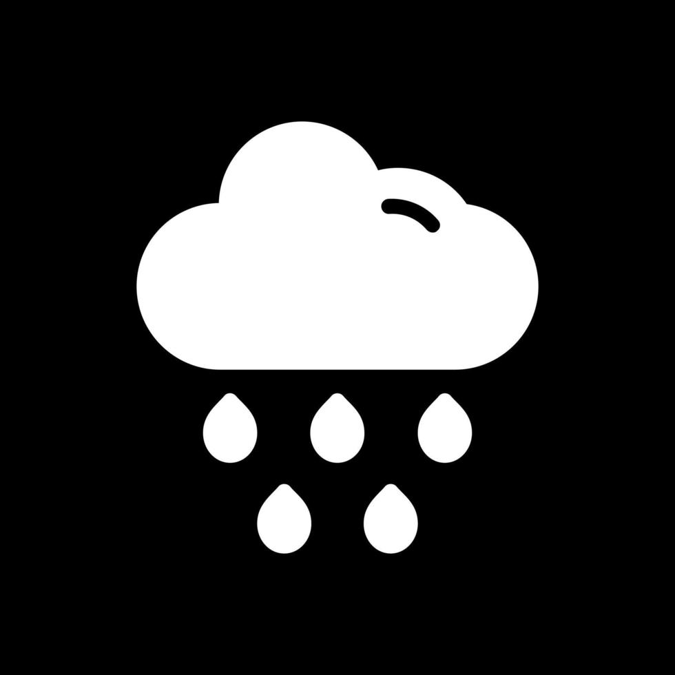 Cloud Rain Vector Icon Design