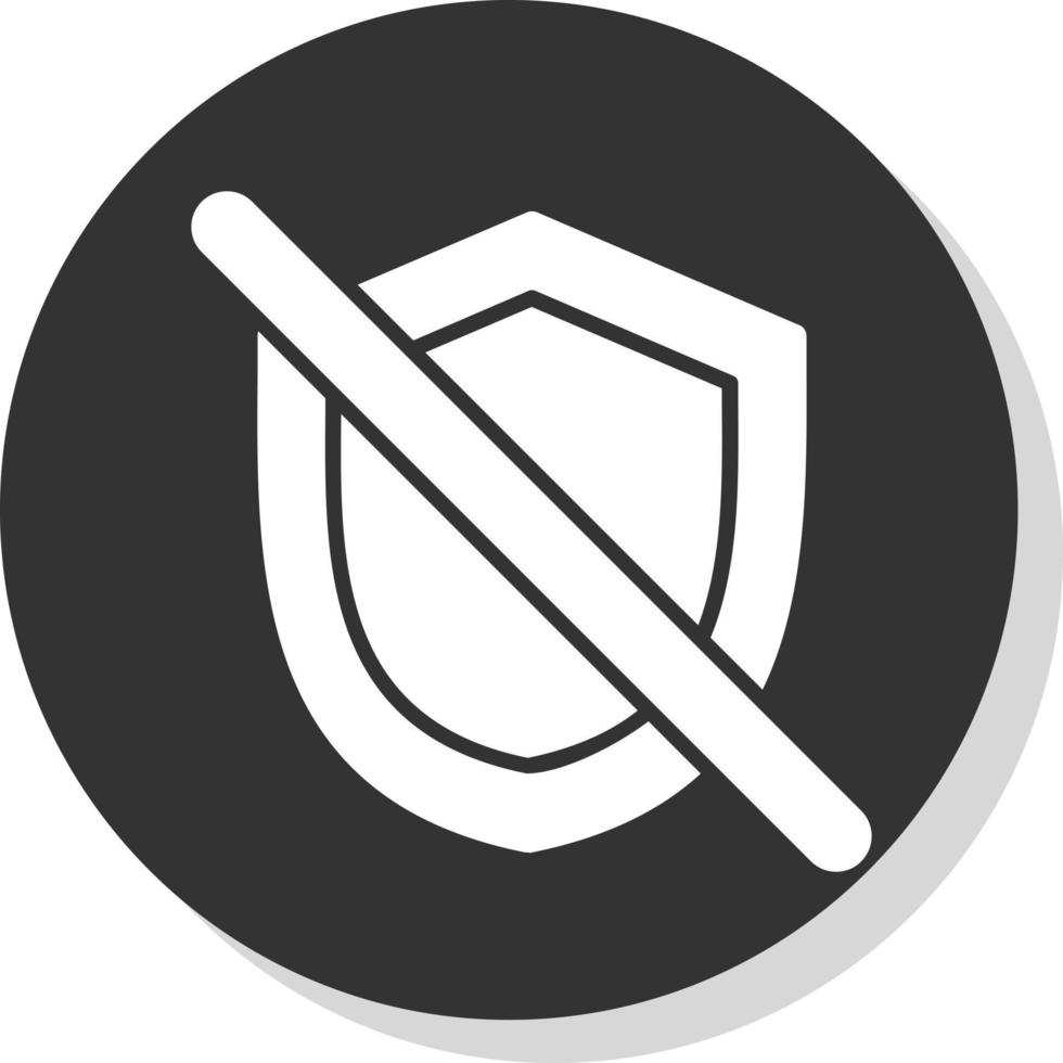 Shield Off Vector Icon Design