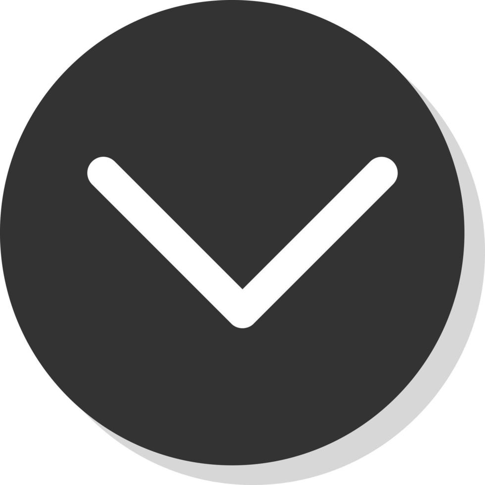 Down Vector Icon Design