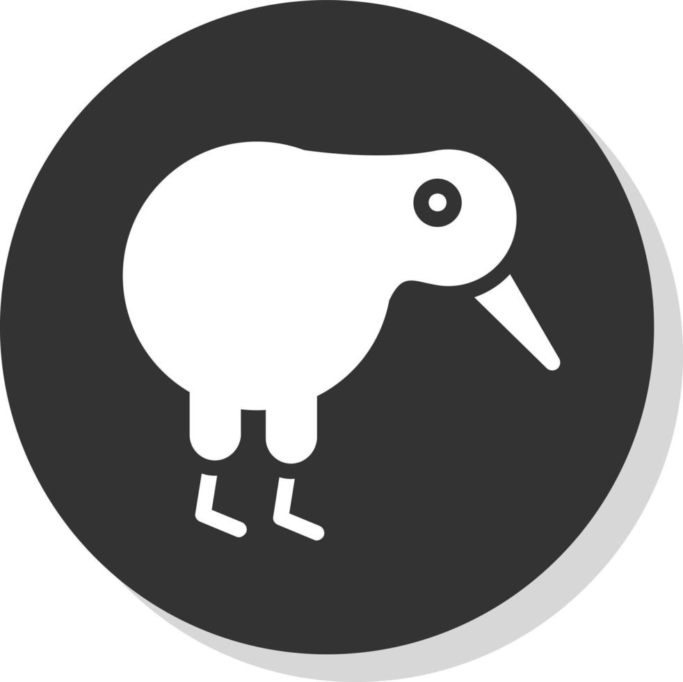 diseño de icono de vector de pájaro kiwi